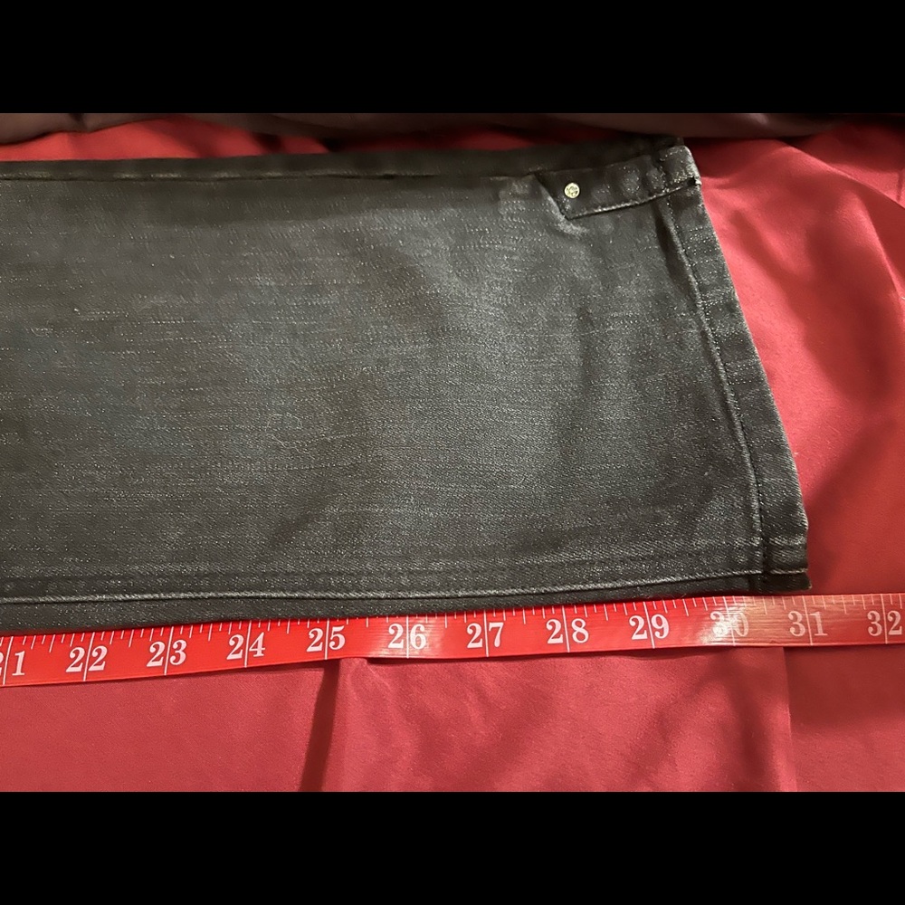 White House Black Market Slim Black Noir Jeans Size 12 - Picture 14 of 14